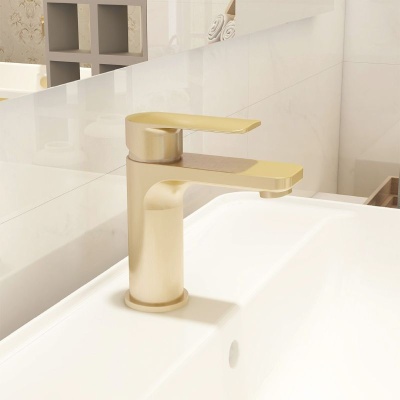 Suburb Mini Basin Mixer - Brushed Brass